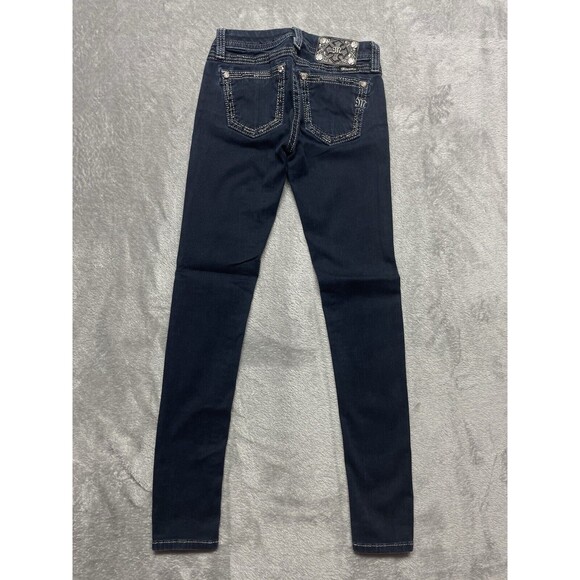 Miss Me Mid-Rise Skinny Women’s Rhinestone Embellished Jeans Size 24 - Picture 3 of 10